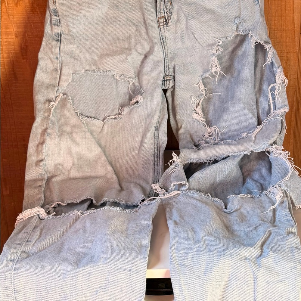 FLASH SALE until 8PM today only! American Eagle Lt Blue Flare Jeans